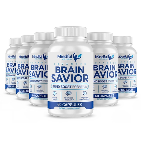 Brain Savior 6 bottle package for a 180-day supply