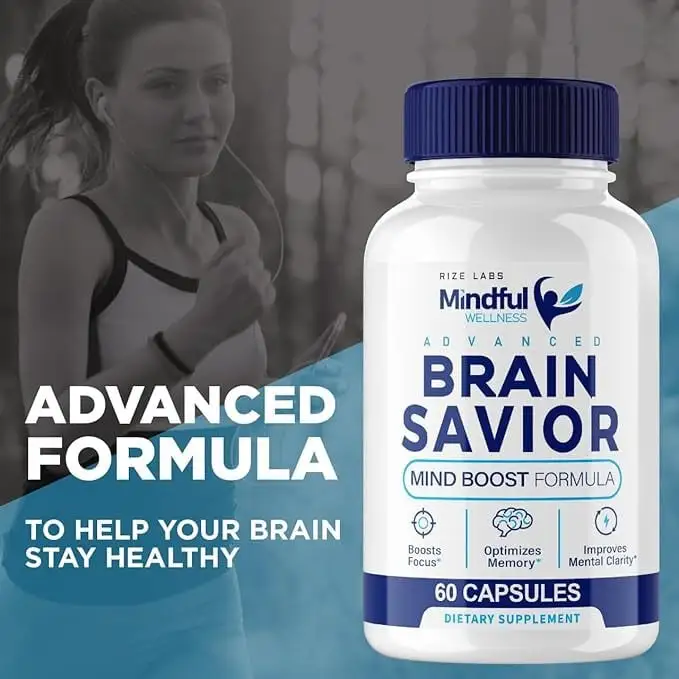 Brain Savior supplement bottle and cognitive wellness formula